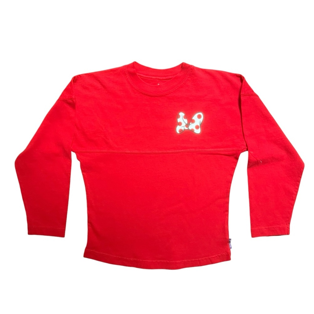 Disney Red Spirit Jersey with White Bow Accent
